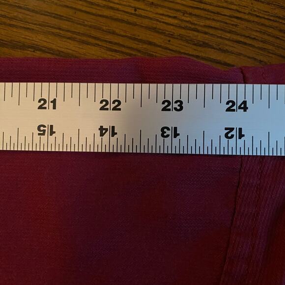 Van Heusen Burgundy Pin Cord Button-Up Shirt Long Sleeve Men's Large Classic Fit - Picture 13 of 13